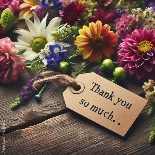 Heartfelt Gratitude: A Blooming Thank You photo