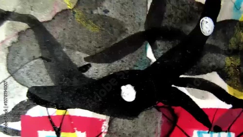 Abstract geometric colorful pencils 