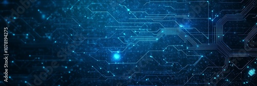 An abstract blue background designed for video surveillance themes, emphasizing a high-tech aesthetic suitable for various digital applications