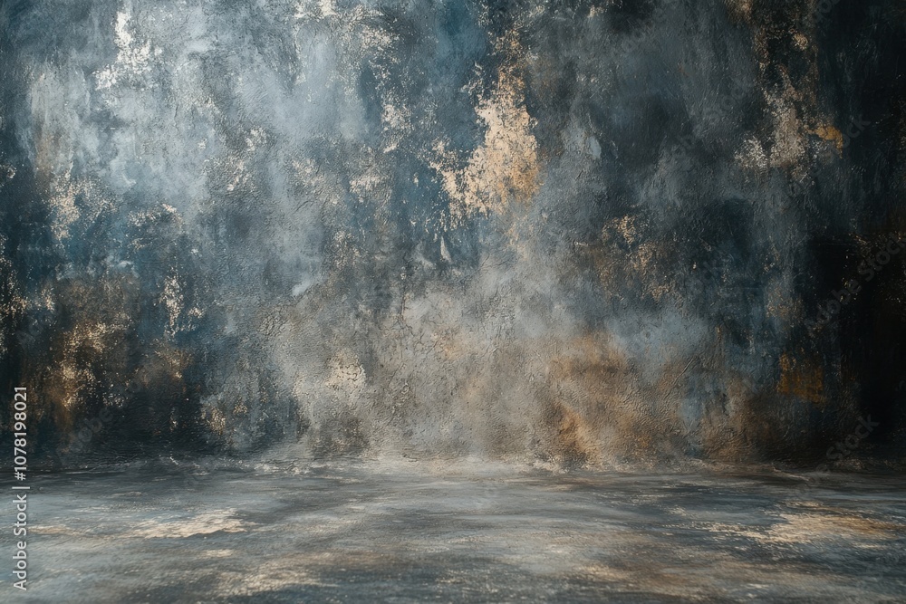 Grunge Concrete Background with Fog and Light. Grunge Concrete Background with Fog and Light.