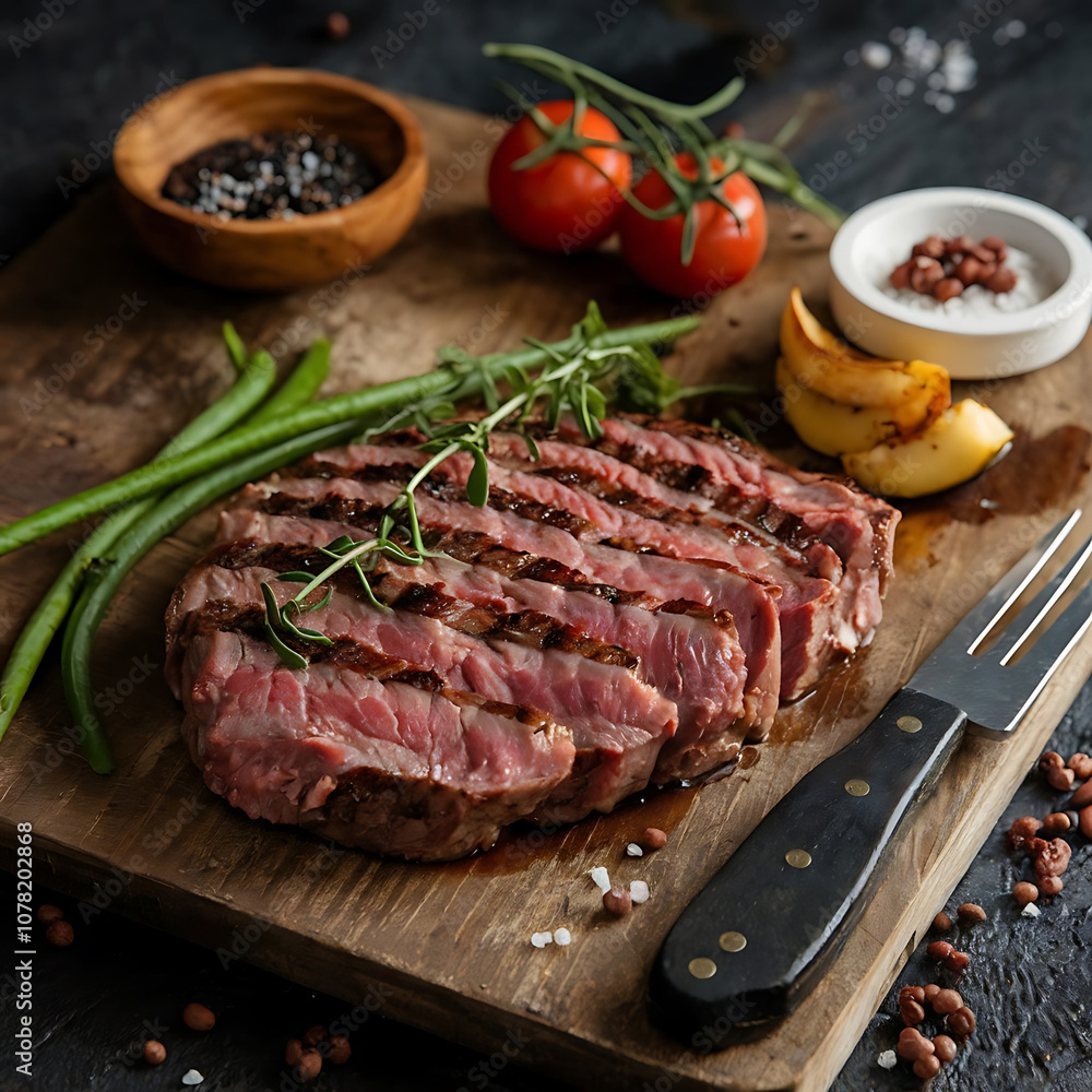 grilled steak with vegetables grilled steak with vegetables