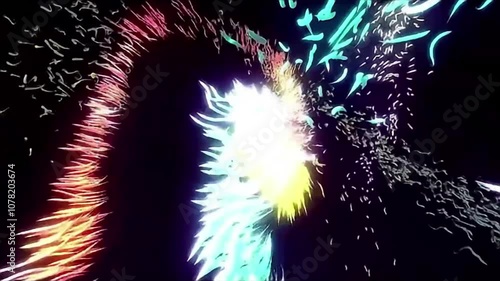 Incredibly liquid beautiful Abstract colorful paint background