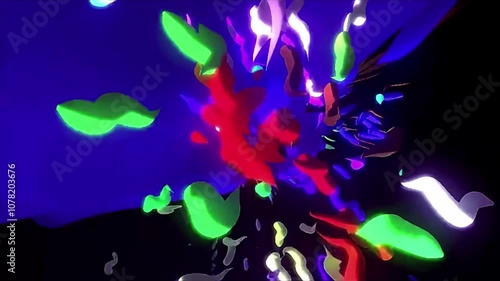 Incredibly liquid beautiful Abstract colorful paint background