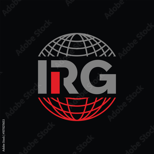 Initial IRG Globe World Simplicity Icon Modern Business Creative Logo photo