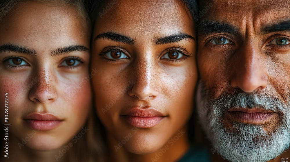 A diverse group of people from different ethnicities and ages A diverse group of people from different ethnicities and ages