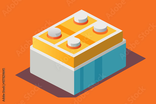  Single-Use Battery vector art illustration