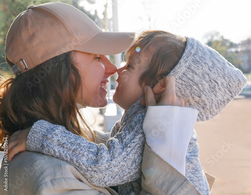mom and baby
