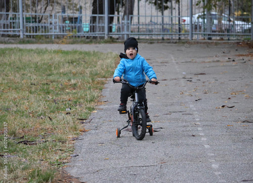 baby on a bike