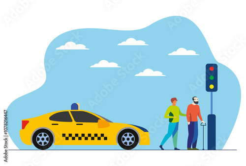 Police Car Concept Illustration Stylish and Beautiful