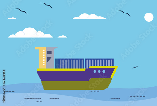 Maritime Law Concept Illustration Stylish and Beautiful