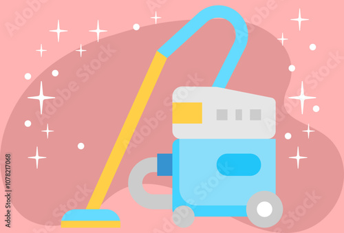 Vacuum Cleaner Concept Illustration Stylish and Beautiful