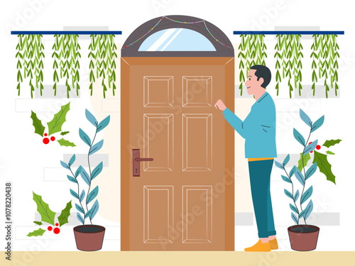 Gate Concept Illustration Stylish and Beautiful