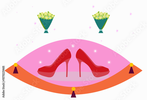 High Heels Concept Illustration Stylish and Beautiful