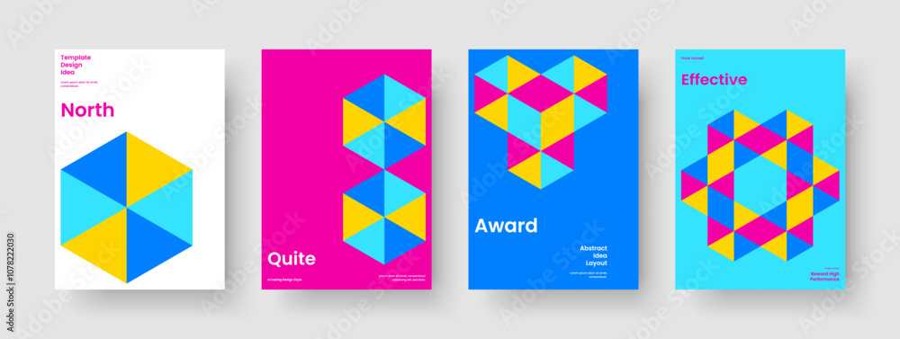 Obraz premium Isolated Poster Template. Modern Background Layout. Geometric Brochure Design. Flyer. Report. Business Presentation. Book Cover. Banner. Magazine. Leaflet. Catalog. Brand Identity. Journal