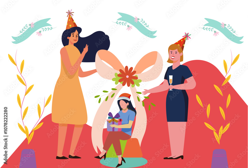Ribbon Concept Illustration Stylish and Beautiful Ribbon Concept Illustration Stylish and Beautiful