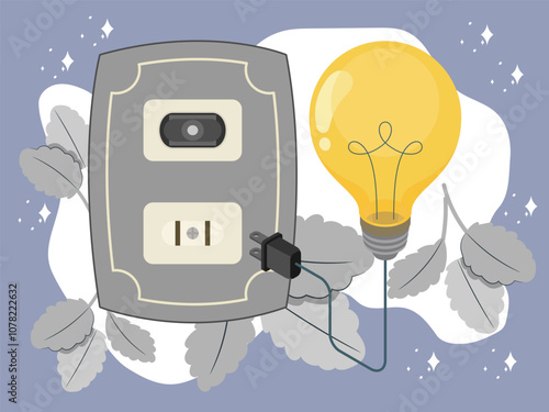 Socket Concept Illustration Stylish and Beautiful