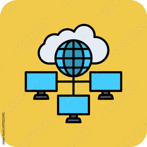 Cloud network Icon