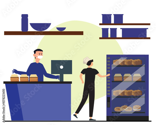 Bread Concept Illustration Stylish and Beautiful