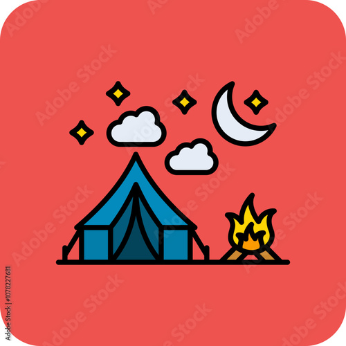 Night camp Icon