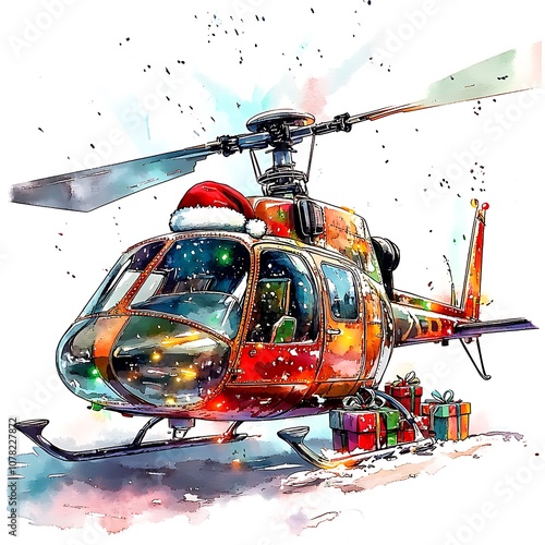 Festively decorate your holiday season with a charming christmas helicopter delivery