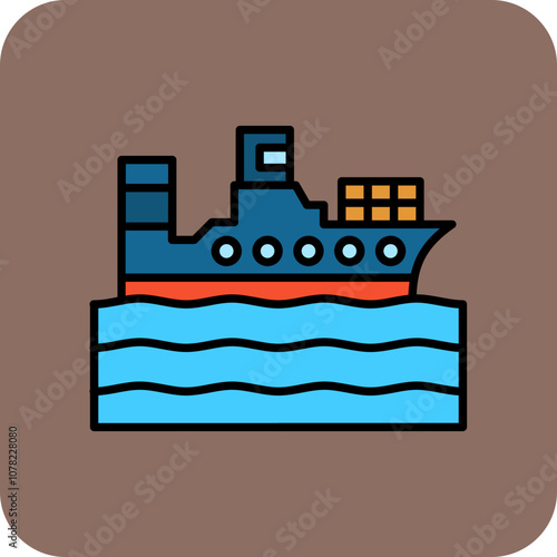 Cargo ship Icon