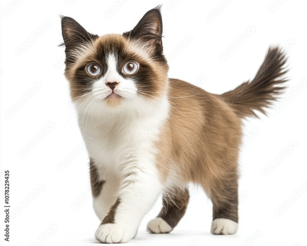 Cat kitten in motion pose transparent background Cat kitten in motion pose transparent background
