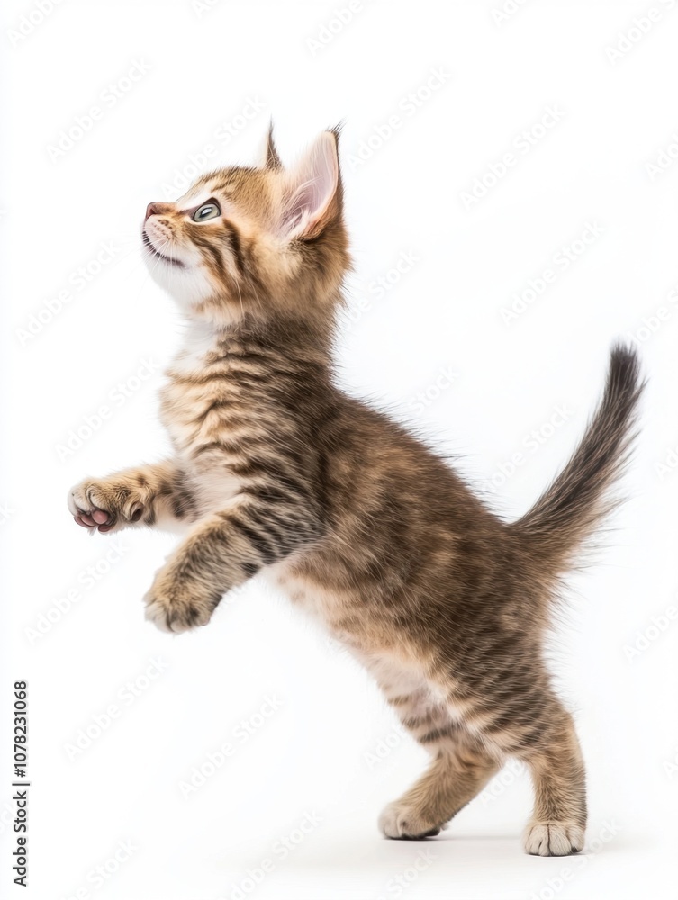 Cat kitten in motion pose transparent background Cat kitten in motion pose transparent background