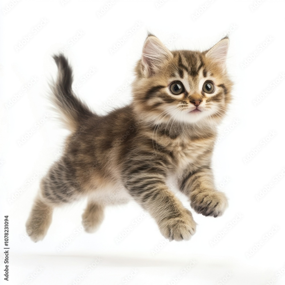 Cat kitten in motion pose transparent background Cat kitten in motion pose transparent background