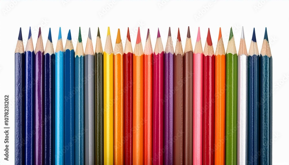color pencils isolated on white background color pencils isolated on white background