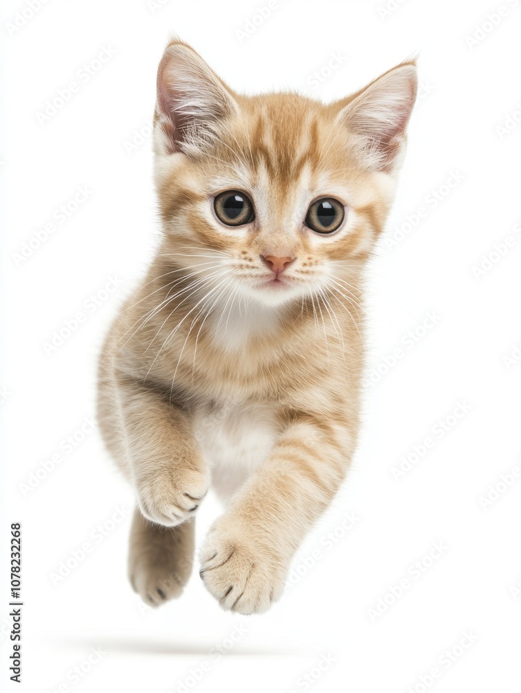 Cat kitten in motion pose transparent background Cat kitten in motion pose transparent background
