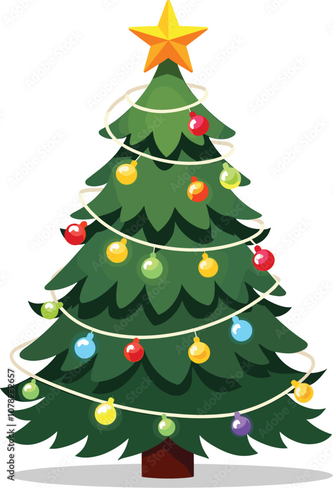 A beutifull vector illuistration a realstic Christmas tree A beutifull vector illuistration a realstic Christmas tree