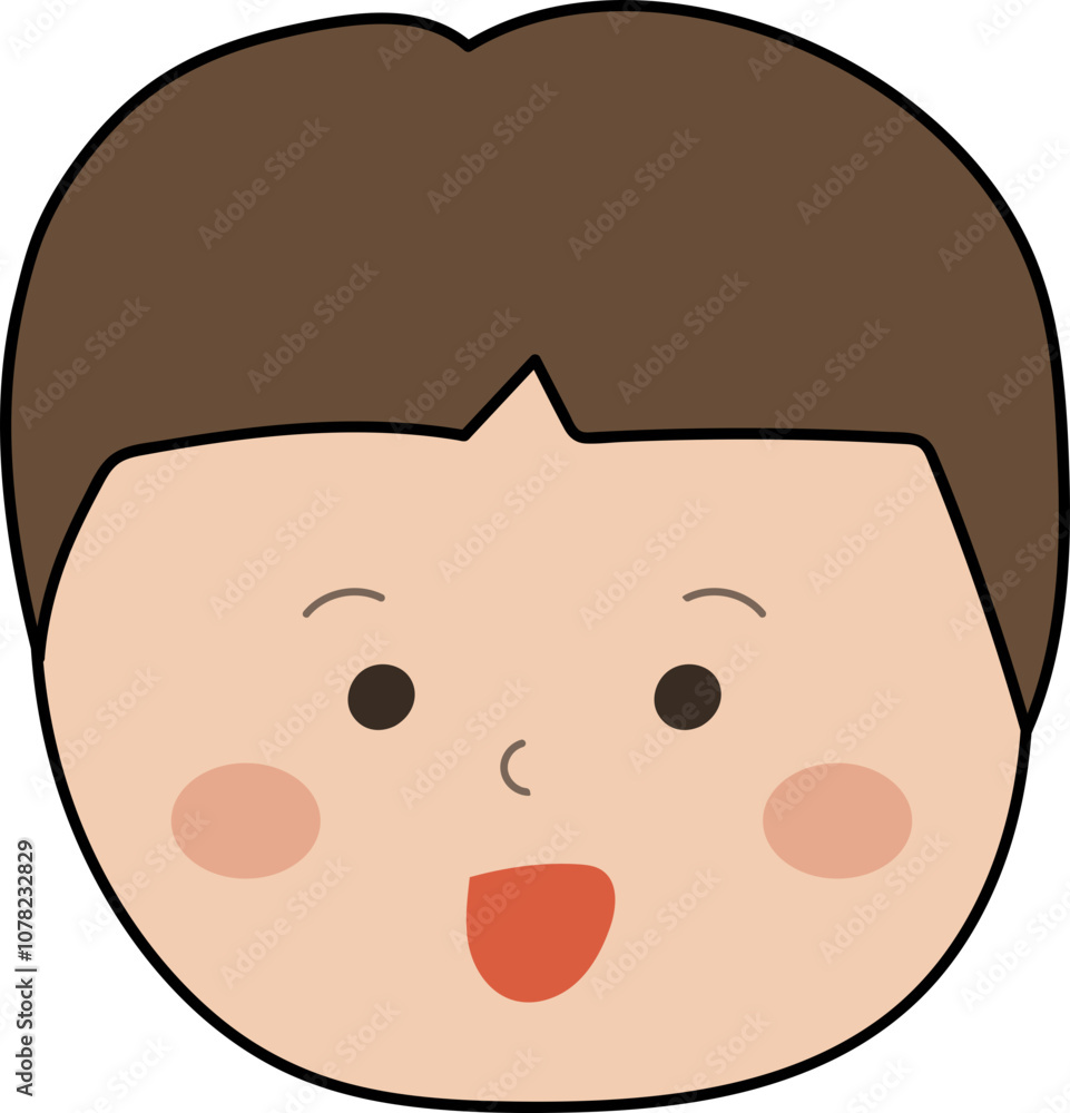 Fototapeta premium 귀여운 아이 얼굴