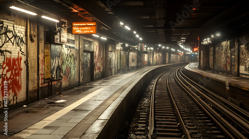 Underground Tunnel Stage set in an underground subway