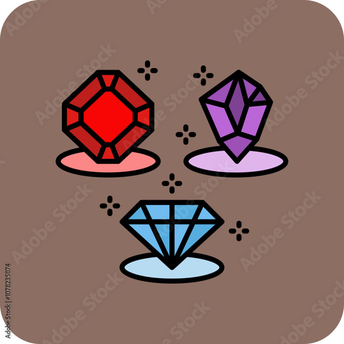 Magic diamonds Icon