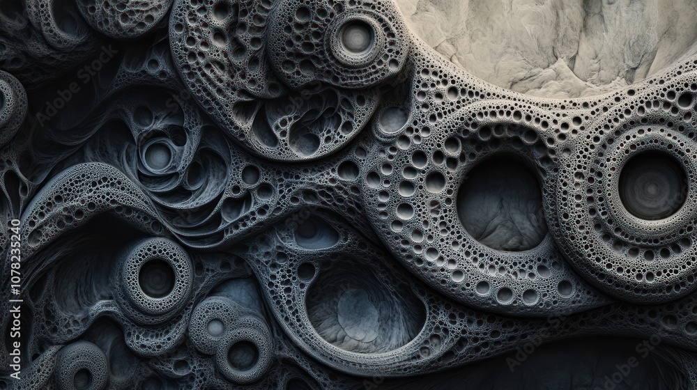 Obraz premium Abstract 3D Rendered Stone Pattern