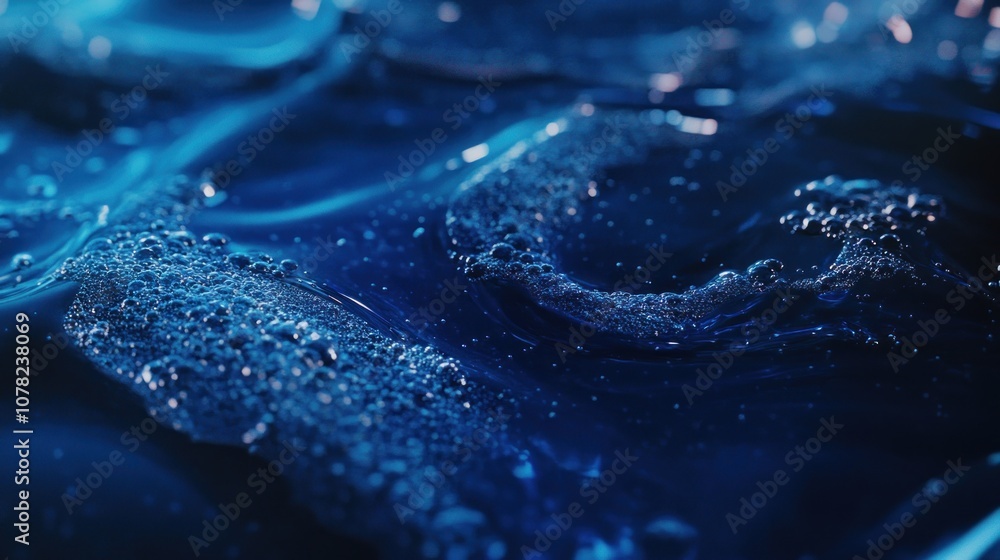 Abstract Blue Liquid Texture Abstract Blue Liquid Texture