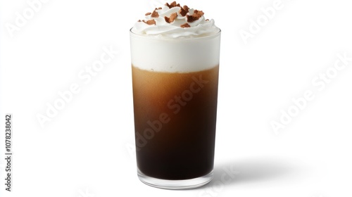 Iced Coffee with Whipped Cream and Toppings