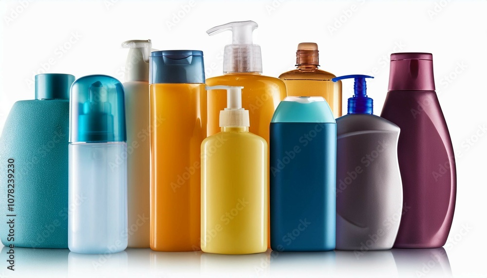 set of cosmetic bottles set of cosmetic bottles