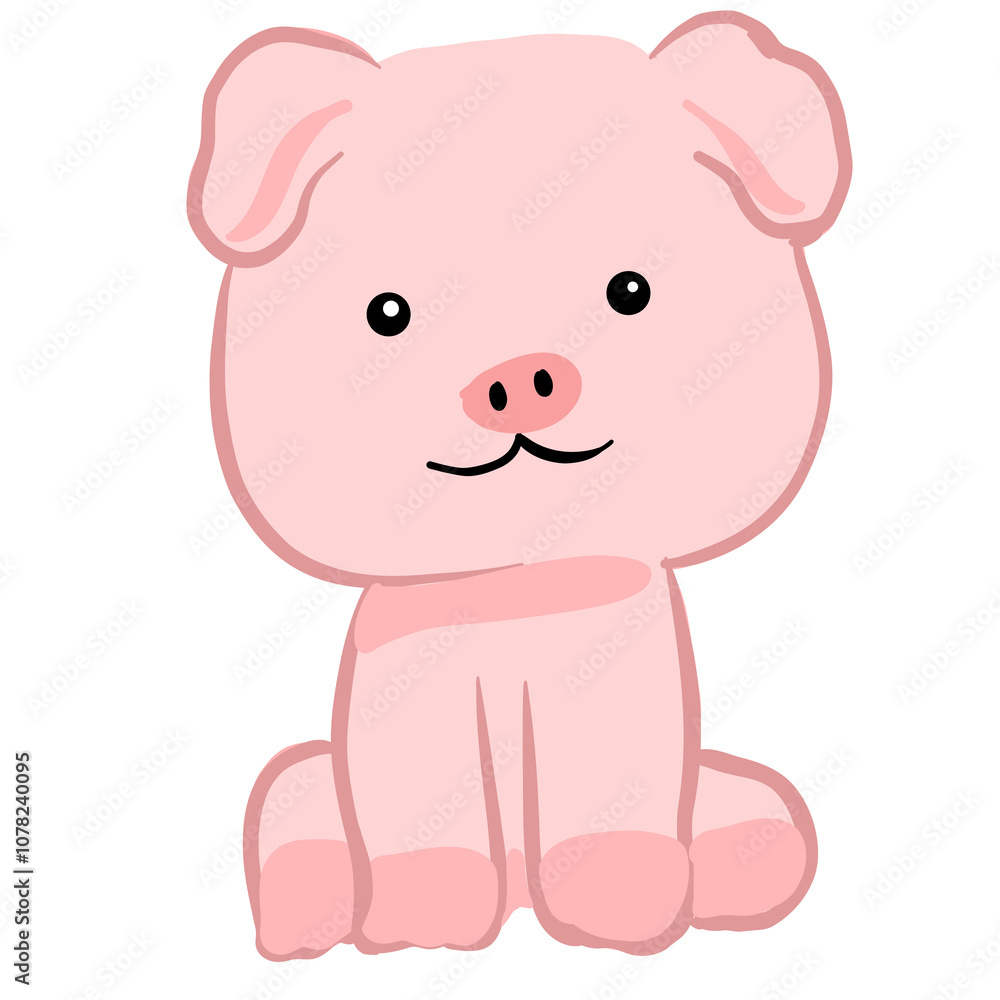 baby pig cartoon cute fit for educational purposes flashcard baby pig cartoon cute fit for educational purposes flashcard