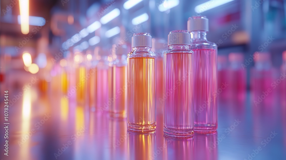 chemical glassware in the laboratory 3d rendering chemical glassware in the laboratory 3d rendering
