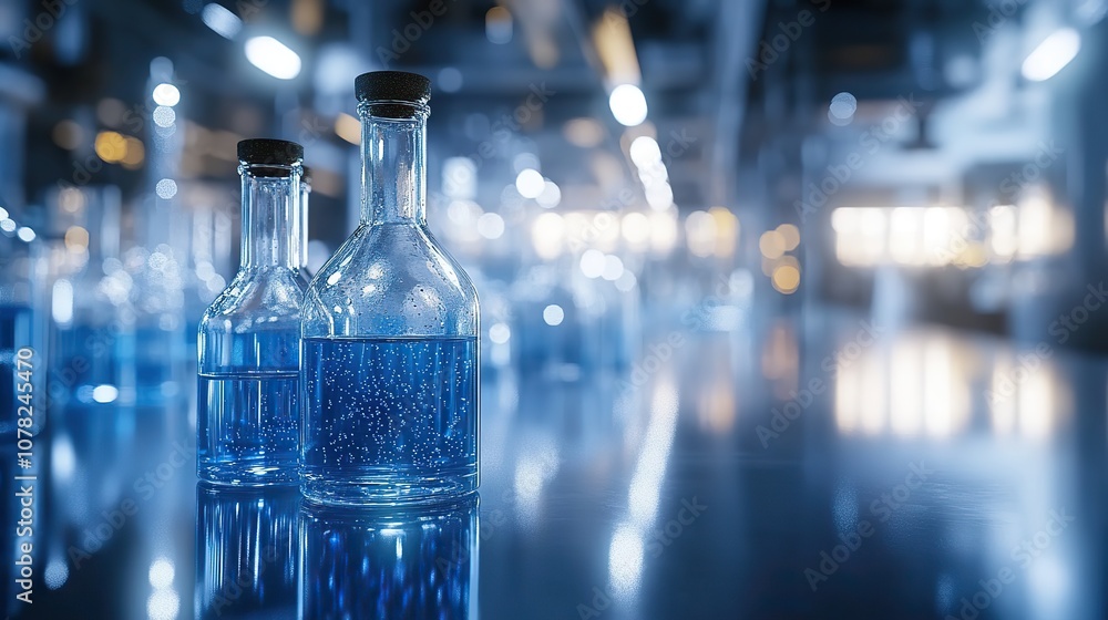 chemical glassware in the laboratory 3d rendering chemical glassware in the laboratory 3d rendering