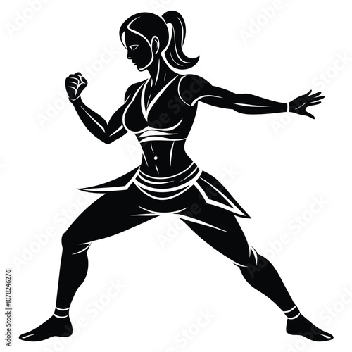 silhouette of a woman dancing