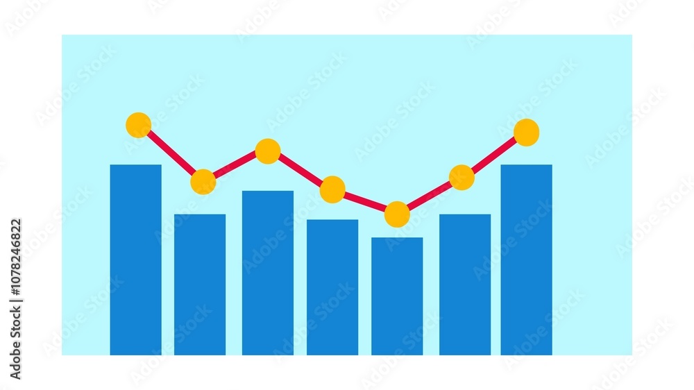 business graph with arrow. colored business statistics graph icon business graph with arrow. colored business statistics graph icon