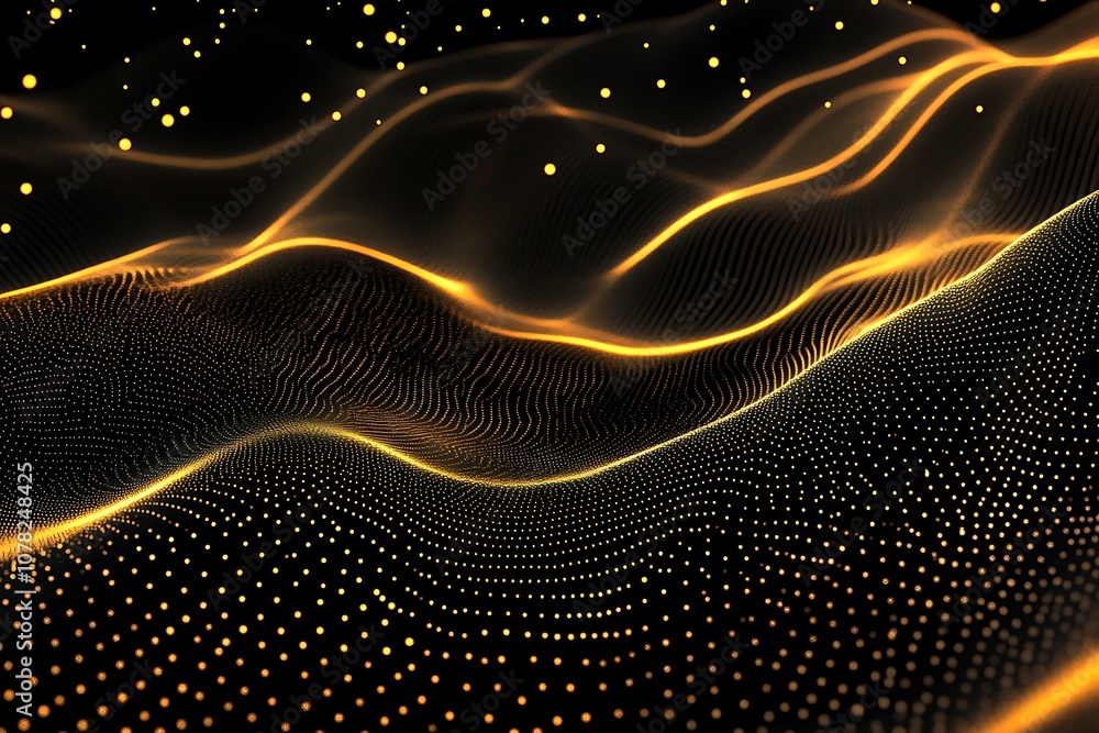 Minimalistic glowing lines and dots Minimalistic glowing lines and dots