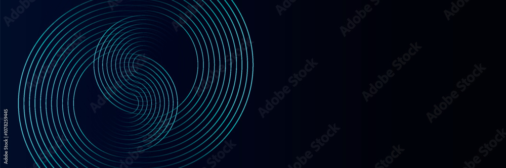 Blue abstract background with glowing circles. Swirl circular lines pattern. Geometric spiral. Twirl element. Modern graphic design. Blue abstract background with glowing circles. Swirl circular lines pattern. Geometric spiral. Twirl element. Modern graphic design.