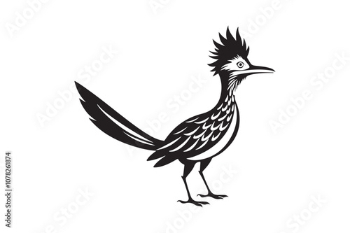 Greater Roadrunner  silhouette  vector bundle illustration, Greater Roadrunner  silhouette 