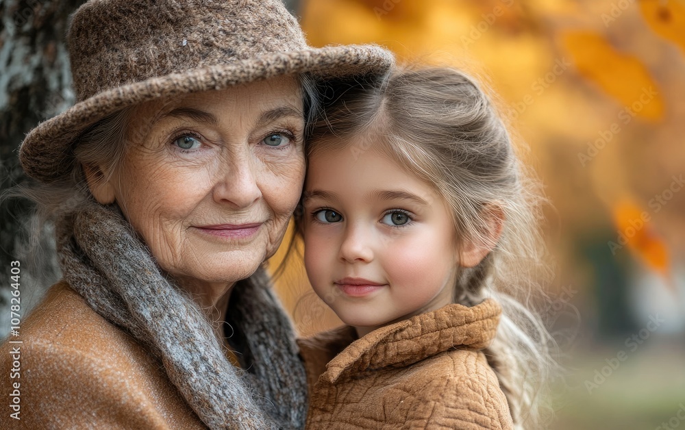 A woman and a young girl are standing next to each other A woman and a young girl are standing next to each other