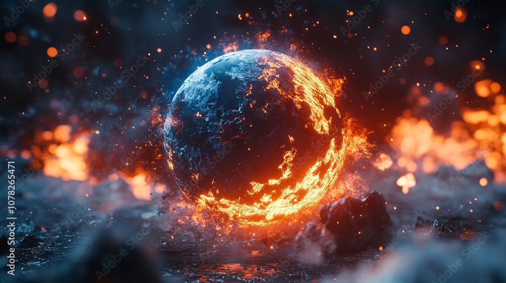 Flaming Planet Sphere. Exploding Planet. Ice Planet. Fire Planet
Flaming Planet Sphere. Exploding Planet. Ice Planet. Fire Planet