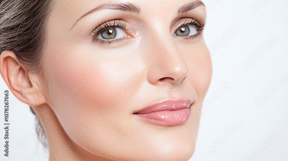 Fototapeta premium Discover how a radiant complexion enhances your natural beauty and boosts confidence