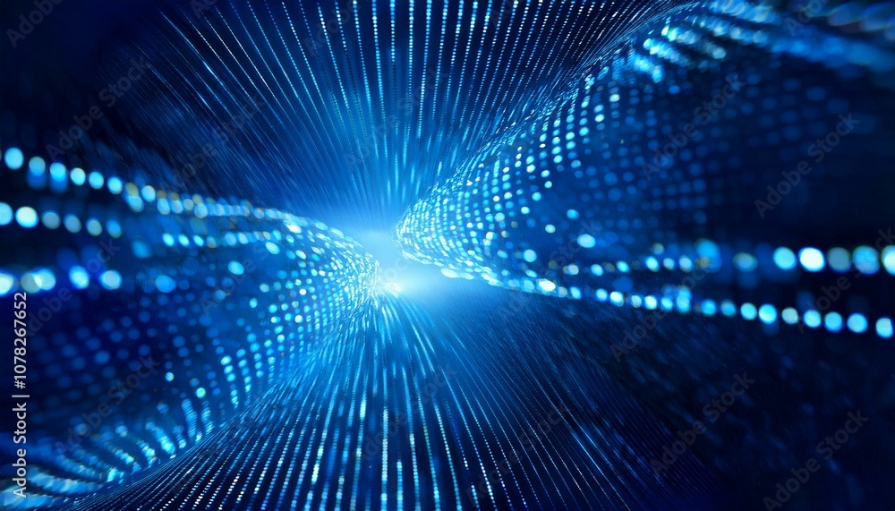 Digital blue dots background Digital blue dots background